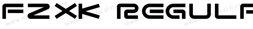 FZXK Regular字体转换